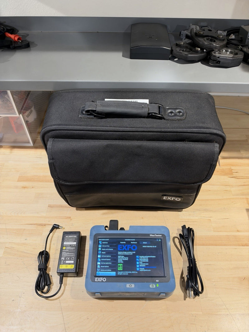 EXFO MAX-715B MAX TESTER SM FIBER OTDR W/ PM & VFL MAX-715B-M1-EI MAX715B TESTED
