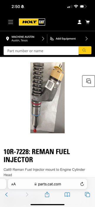CAT 10R-7228 DIESEL INJECTOR