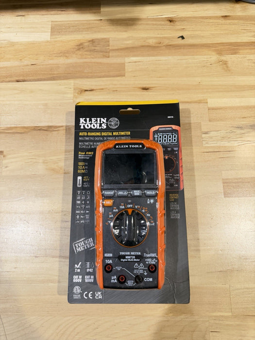 KLEIN TOOLS MM720 AUTO-RANGING DIGITAL MULTIMETER (NEW SEALED)