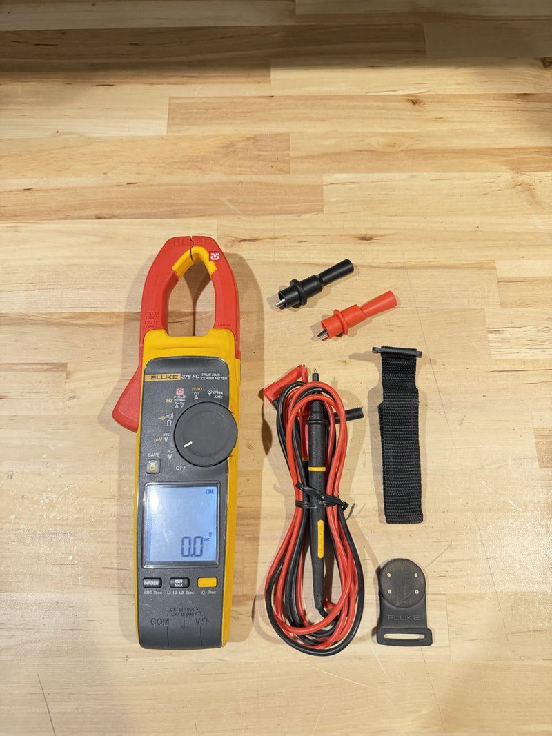 FLUKE 378 FC NON-CONTACT VOLTAGE CLAMP METER WITH LEADS