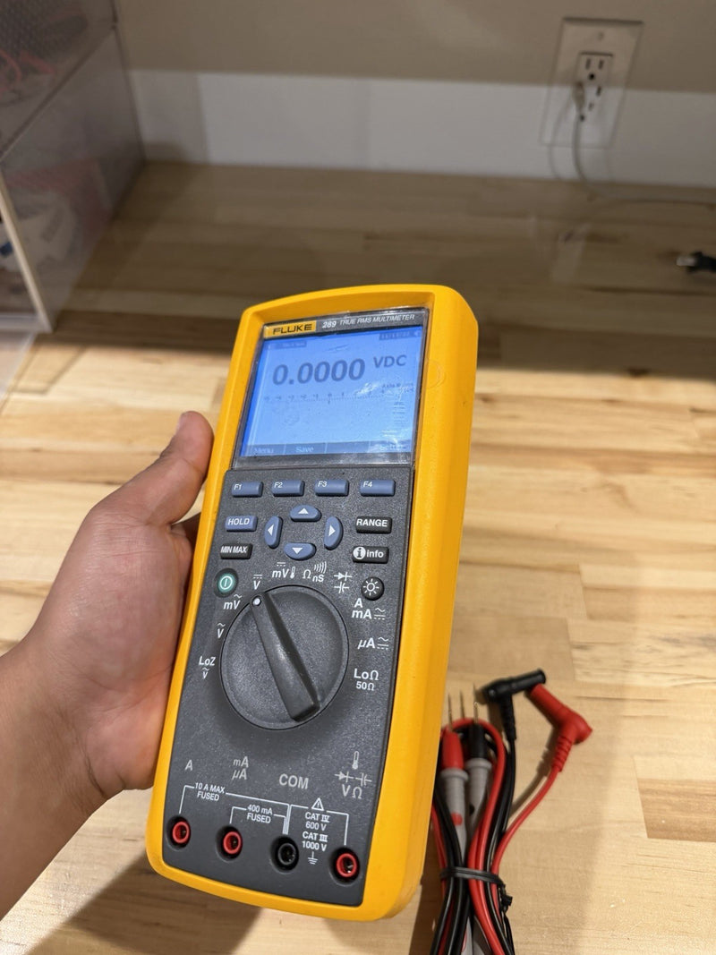 FLUKE 289 TRUE RMS ELECTRONIC LOGGING DIGITAL MULTIMETER WITH LEADS & CLIPS #3