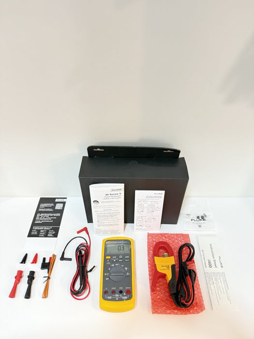 FLUKE 87 V MULTIMETER COMBI KIT IMSK WITH I400 CLAMP & LEADS NEW SEALED