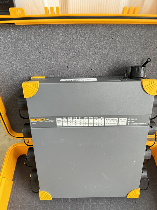 FLUKE 1760 THREE PHASE POWER QUALITY RECORDER TOPAS WITH NEW