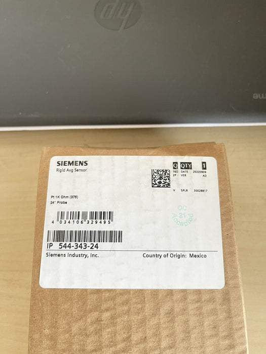 SIEMENS HVAC RIGID AVERAGING SENSOR ~ 24" PROBE ~ 544-343-24 NEW