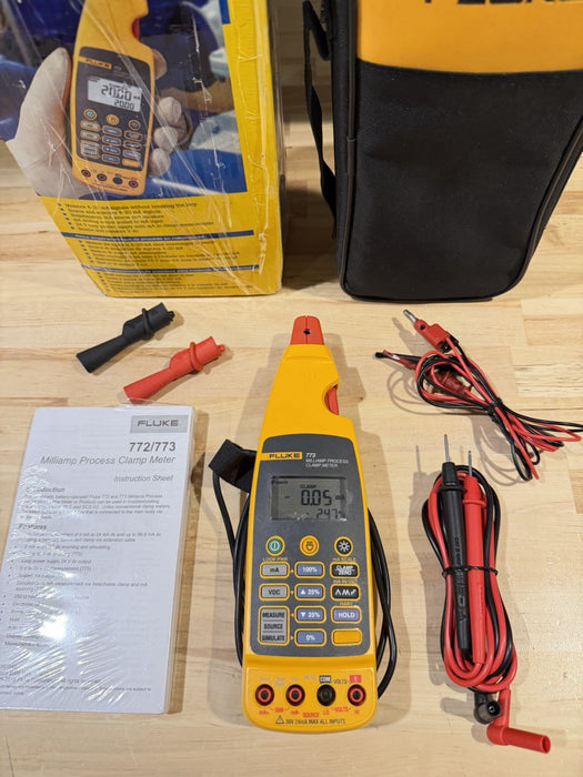 FLUKE 773 MILLIAMP PROCESS CLAMP (TESTED) FREE SHIPPING