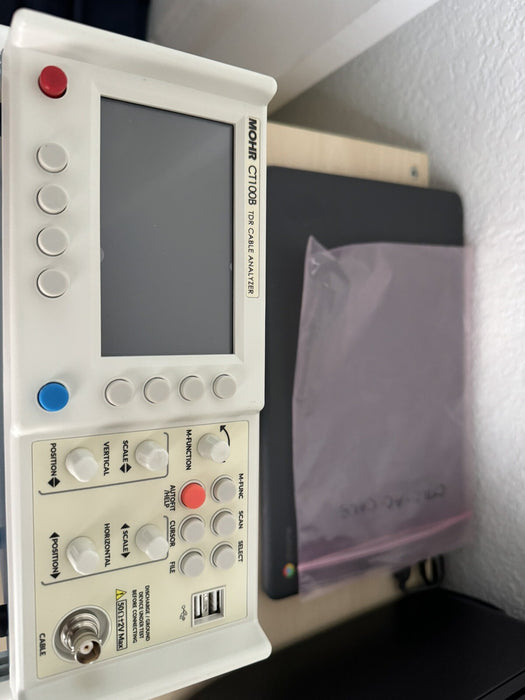 MOHR CT100B TDR CABLE ANALYZER HIGH-RESOLUTION - FREQUENCY/DOMAIN ANALYSIS