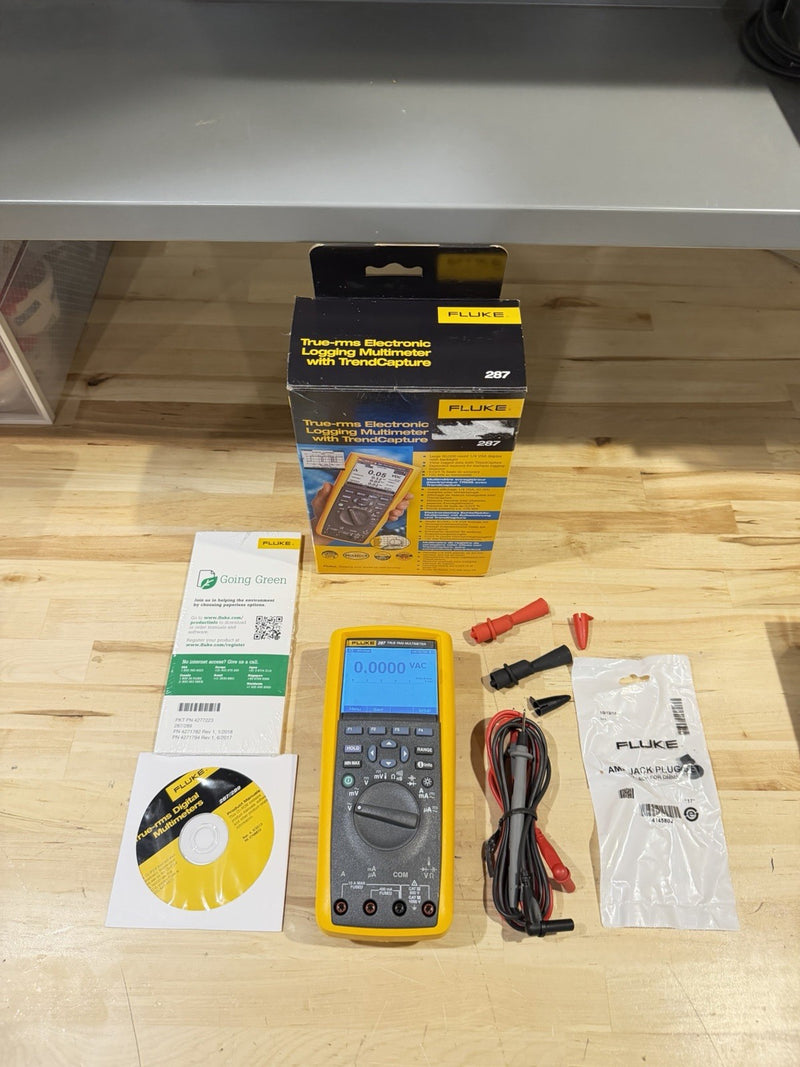 FLUKE 287 TRUE-RMS ELECTRONIC LOGGING MULTIMETER W/ TREND CAPTURE (NEW)