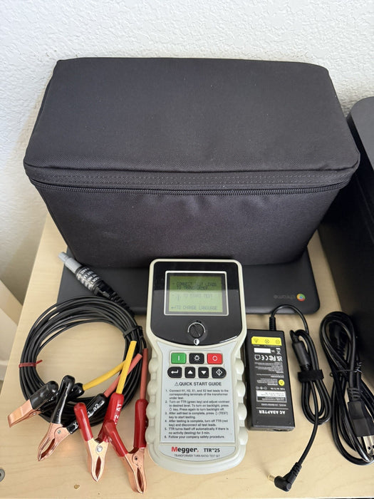 MEGGER TTR-25 SINGLE & THREE PHASE TRANSFORMER TURN-RATIO TEST/ FREE SHIPPING