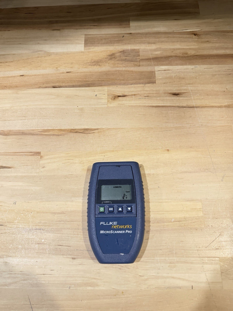 FLUKE NETWORKS MICROSCANNER PRO CABLE VERIFIER TESTED