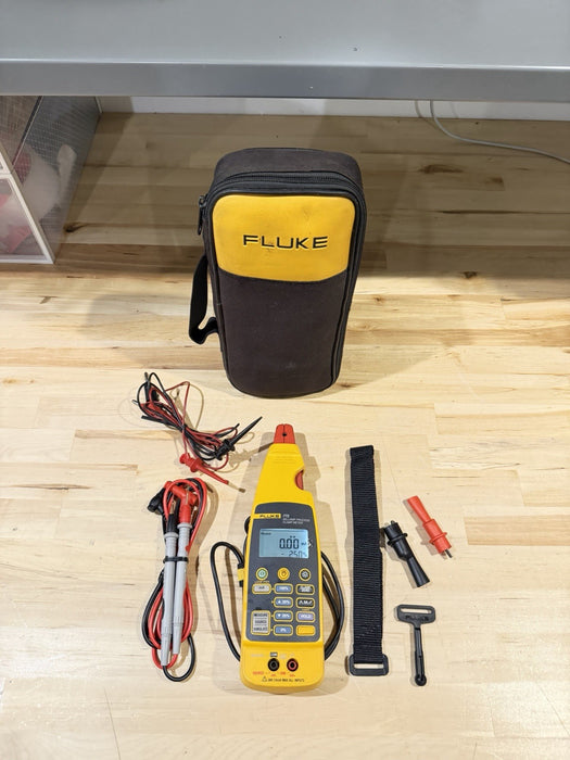 FLUKE 772 MILLIAMP PROCESS CLAMP W/ LEADS & CLIPS TESTED