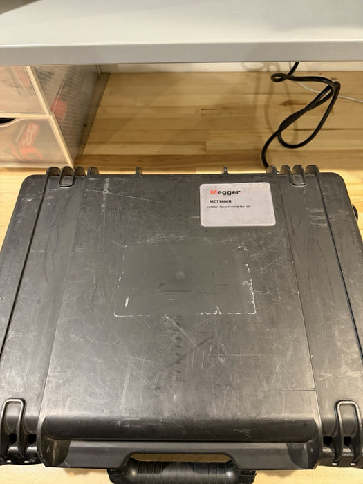MEGGER MCT1600B CURRENT TRANSFORMER TEST SET WITH LEADS & CHARGER TESTED