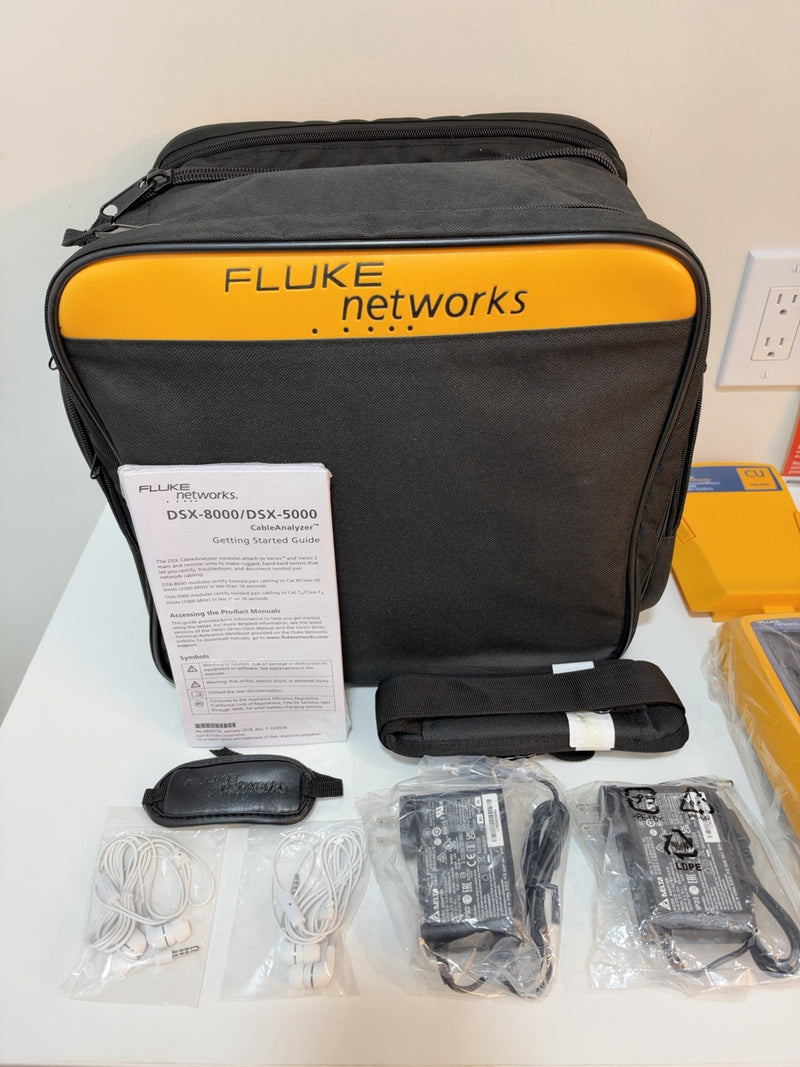 FLUKE NETWORKS DSX2-5000 LAN CABLE CERTIFIBER TESTER CALIBRATED 2024 NEW