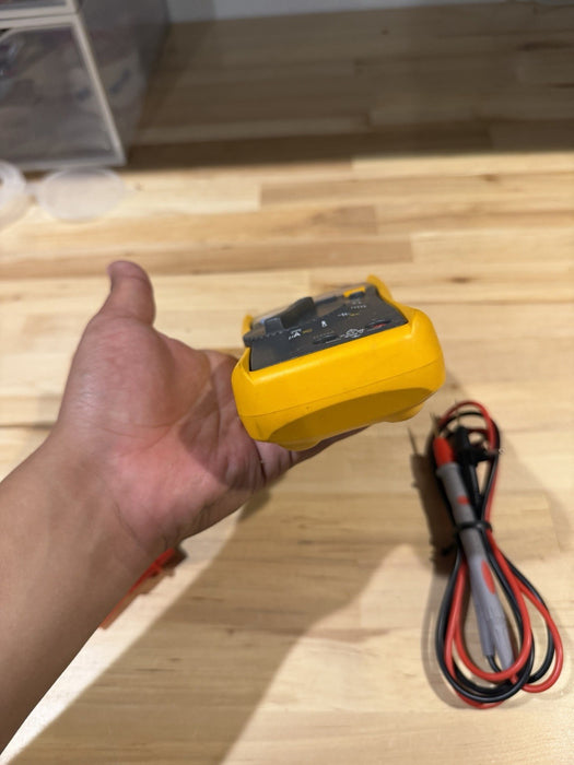 FLUKE 117 TRUE RMS MULTIMETER W/LEADS & CLIPS (TESTED) SHIPS FAST