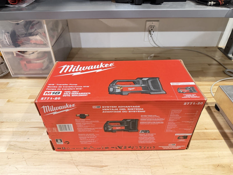 MILWAUKEE 2771-20 M18 TRANSFER PUMO NEW IN BOX (SHIPS FAST) NEW SEALED