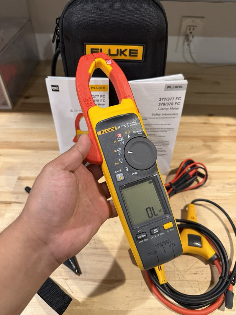 FLUKE 377 FC NON-CONTACT VOLTAGE CLAMP METER SHIPS FAST