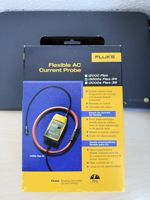 FLUKE I3000S FLEX-24 FLEXIBLE AC CURRENT PROBE NEW SEALED