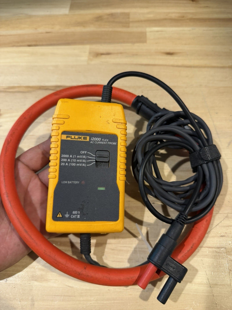FLUKE I2000 IFLEX AC CURRENT PROBE TESTED