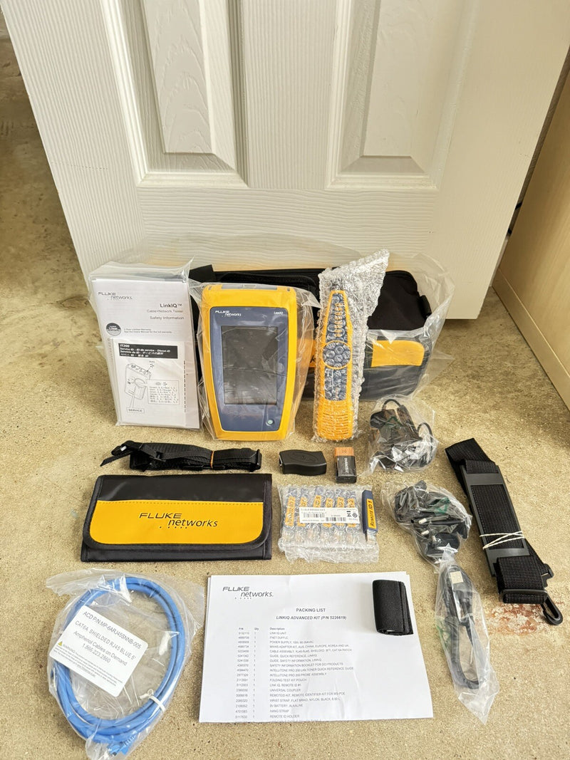 FLUKE NETWORKS LIQ-KIT LINKIQ TESTER & INTELLITONE PRO 200 CABLE NETWORK TESTER