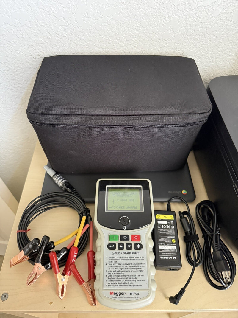 MEGGER TTR-25 SINGLE & THREE PHASE TRANSFORMER TURN-RATIO TEST