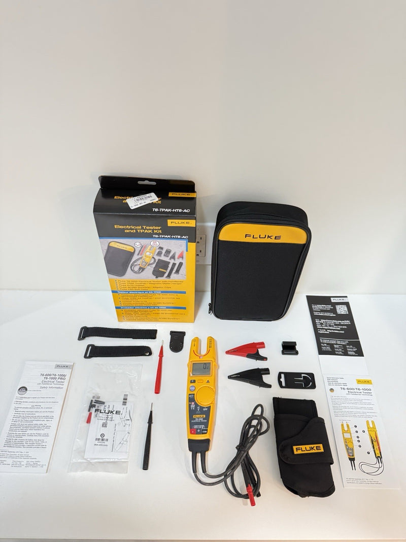 FLUKE T6-1000 ELECTRICAL TESTER WITH TPAK-HT6 AC285 KIT