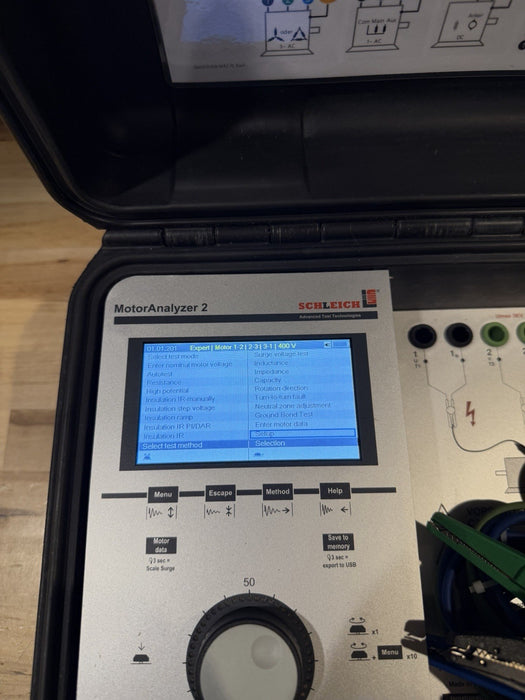 SCHLEICH MOTORANALYZER 2 W/ LEADS & CHARGER (TESTED) FREE SHIPPING