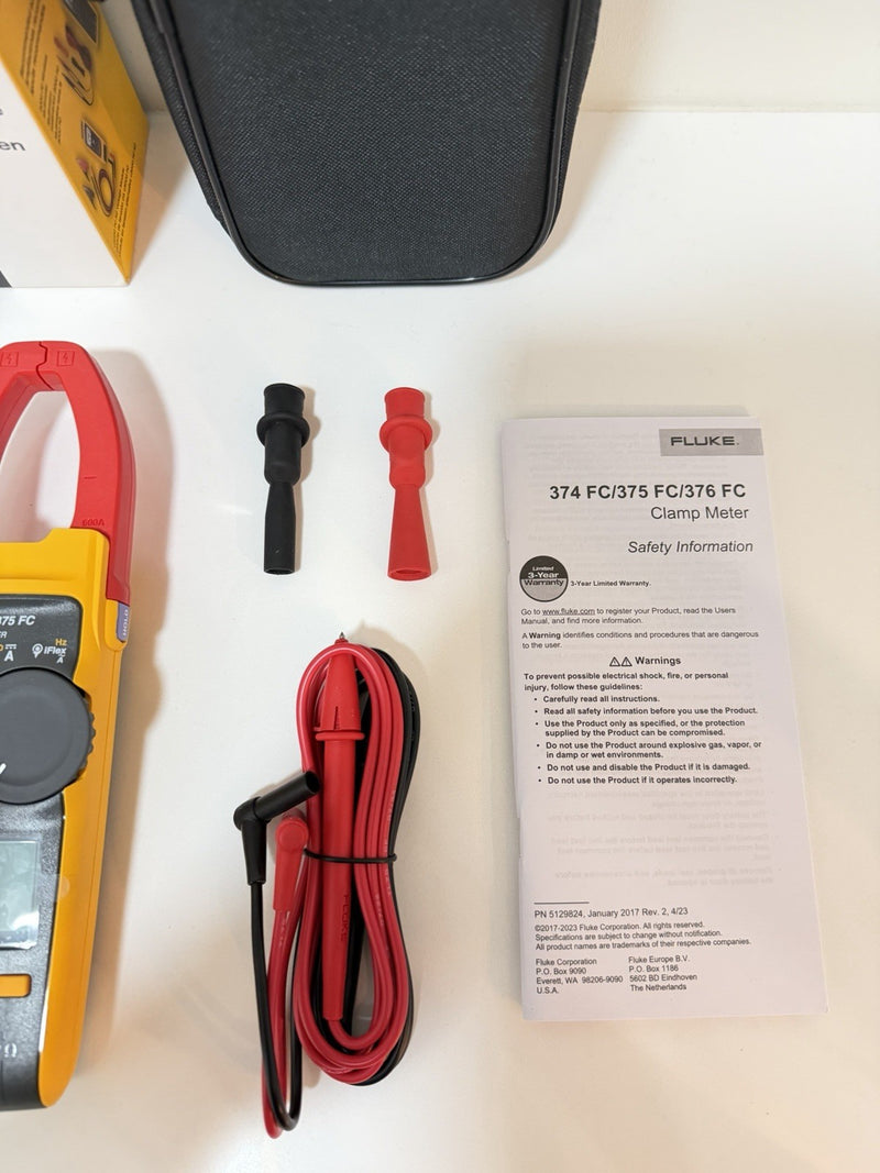 FLUKE 375 FC WIRELESS TRMS AC/DC CLAMP METER