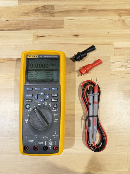 FLUKE 289 TRUE RMS ELECTRONIC LOGGING DIGITAL MULTIMETER WITH LEADS & CLIPS #6