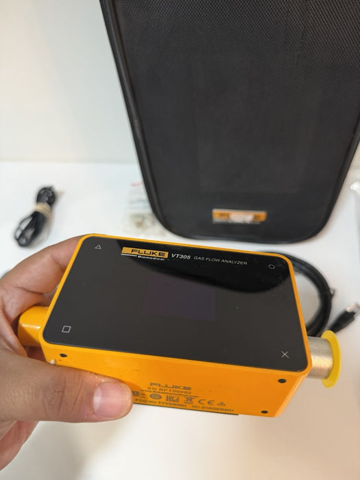 FLUKE BIOMEDICAL VT305 GAS FLOW ANALYZER W/ ACCESSORIES (TESTED) FREE SHIPPING