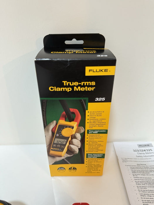 FLUKE 325 TRUE RMS CLAMP METER (NEW FACTORY SEALED) SHIPS FAST - NEW