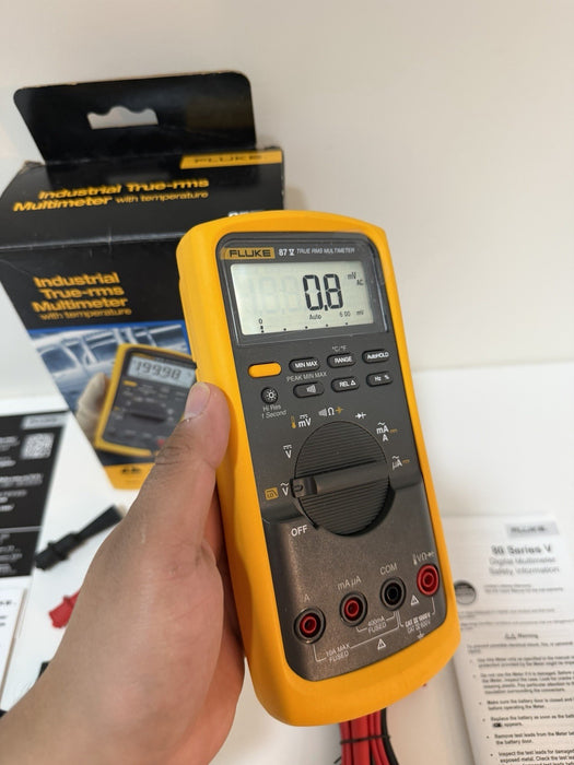 FLUKE 87V INDUSTRIAL TRUE RMS MULTIMETER (NEW FACTORY SEALED) SHIPS FAST