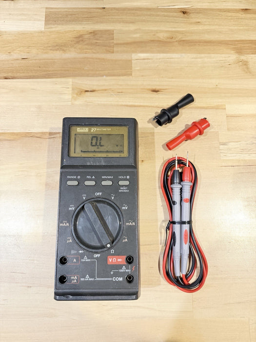 FLUKE 27 DIGITAL MULTIMETER WITH LEADS