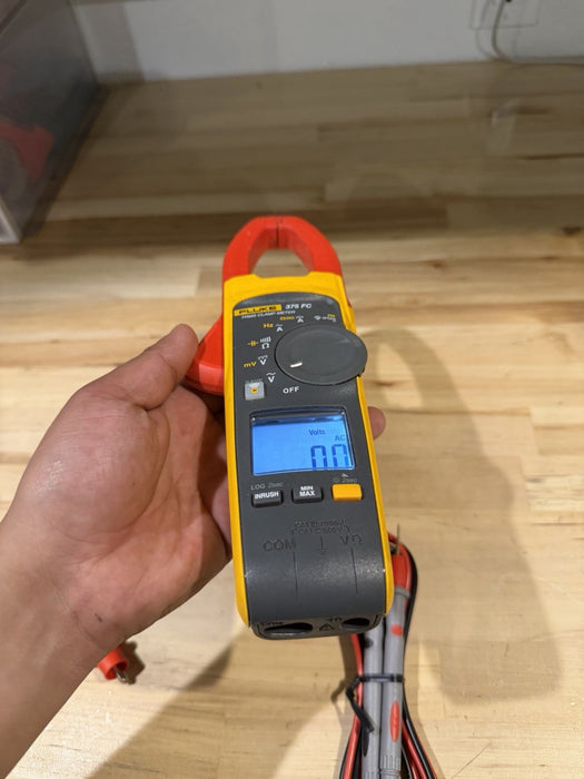 FLUKE 375FC TRMS CLAMP METER W/ LEADS & CLIPS (SHIPS FAST)