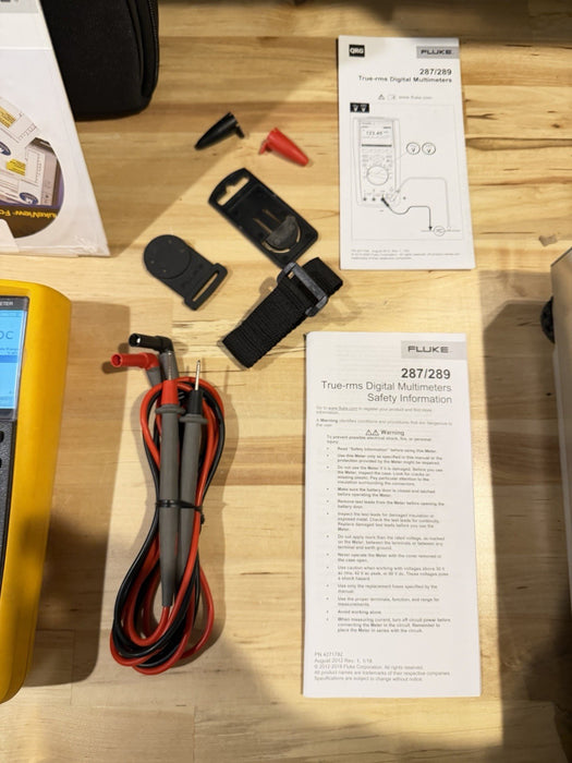 FLUKE 289 FVF COMBO KIT TRUE-RMS DATA LOGGING MULTIMETER (FREE SHIPPING) TESTED