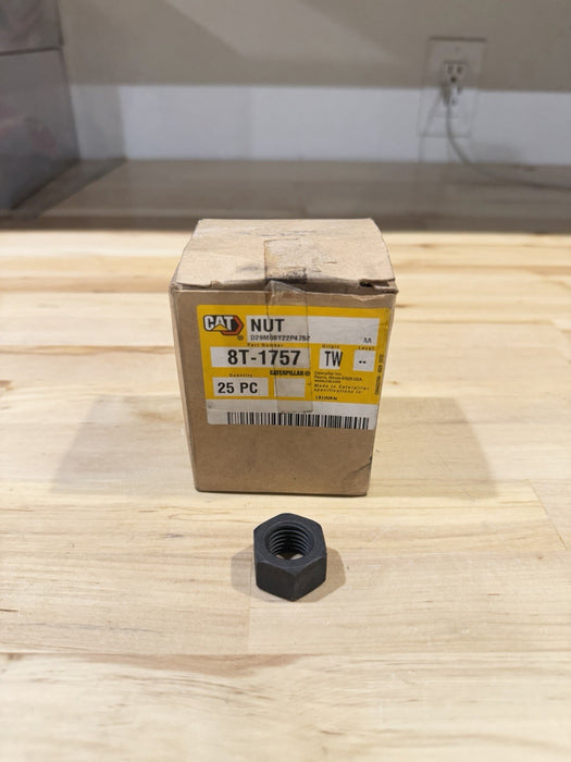 CAT 8T-1757 M16 X 2MM HEX NUT (NEW FACTORY SEALED)FREE SHIPPING GENUINE OEM 25PC