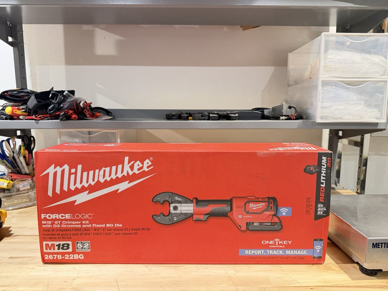 MILWAUKEE 2678-22BG FORCE LOGIC 6T UTILITY CRIMPER KIT W/ BG-D3 JAW (NEW SEALED)