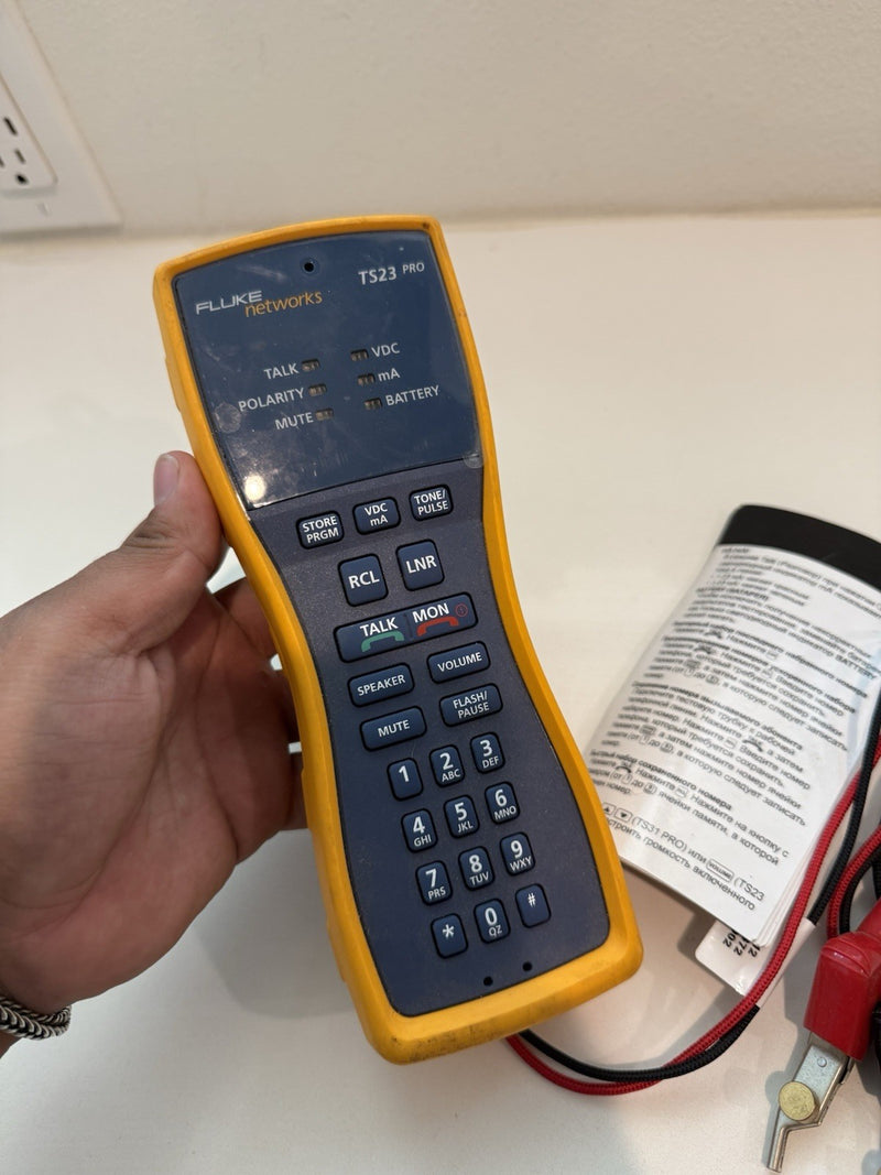 FLUKE NETWORKS TS23 PRO TEST SET TESTED
