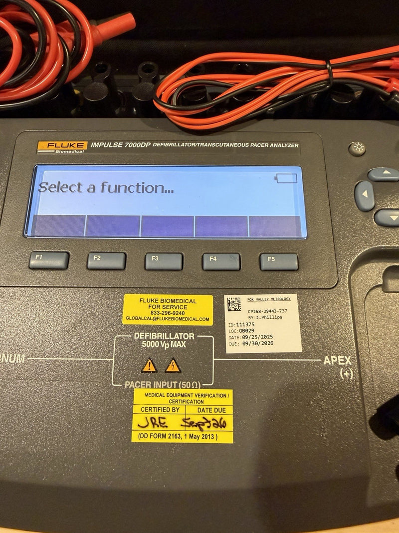 FLUKE IMPULSE 7000DP ANALYZER WITH LEADS & ACCESSORIES CALIBRATED 2026 TESTED