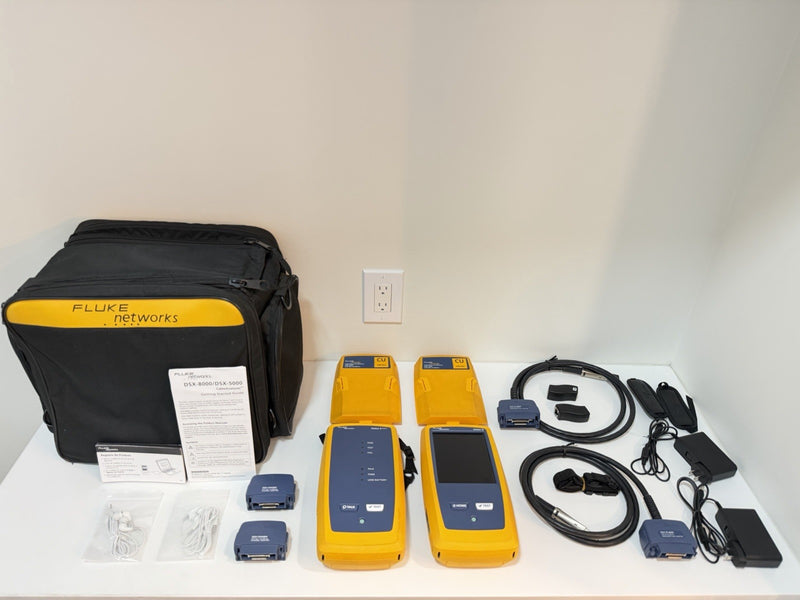 FLUKE NETWORKS DSX2-5000 VERSIV 2 LAN CABLE CERTIFIBER TESTER CALIBRATED 2027