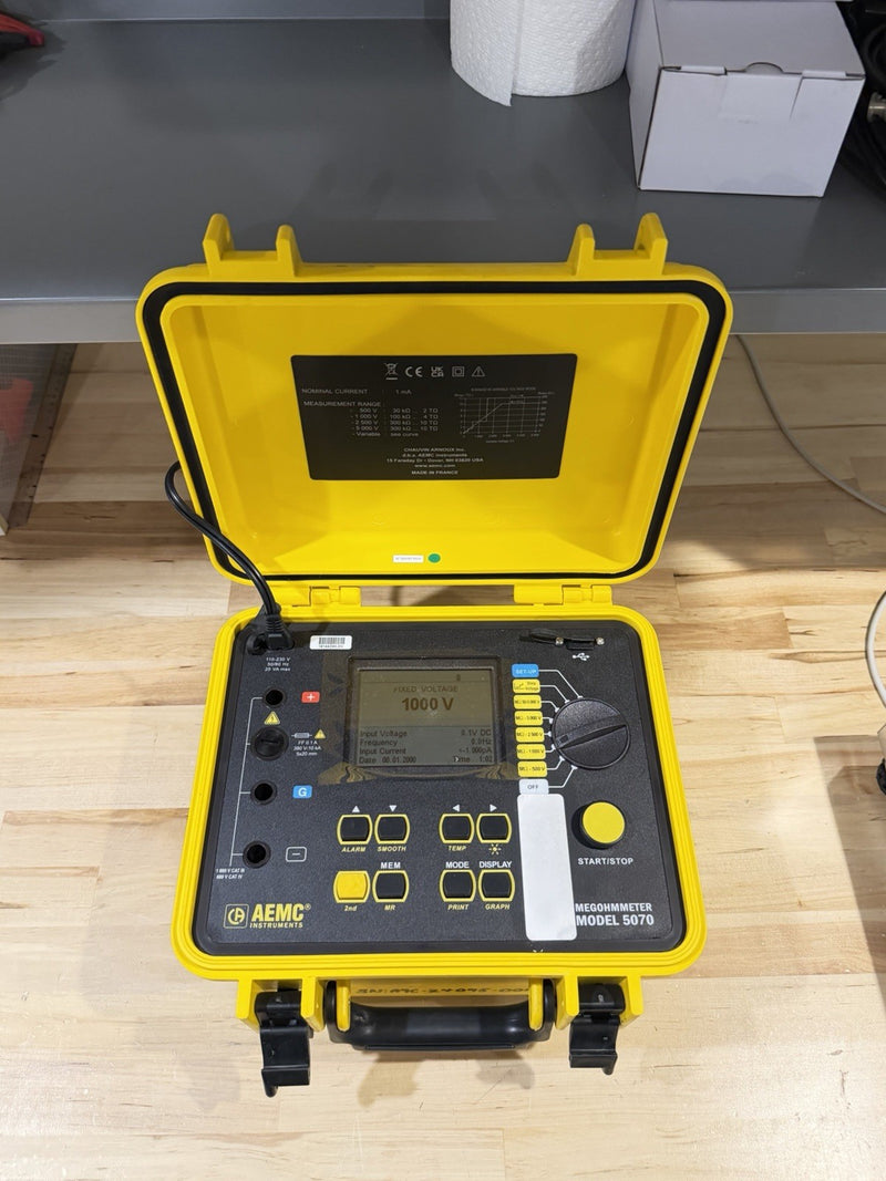 AEMC 5070 MEGOHMMETER GRAPHICAL INSULATION TESTER