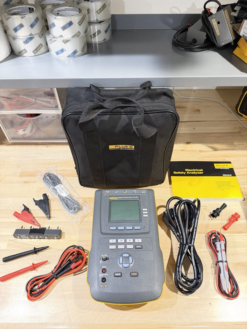 FLUKE ESA612 230V ELECTRICAL SAFETY ANALYZER WITH ACCESSORIES TESTED