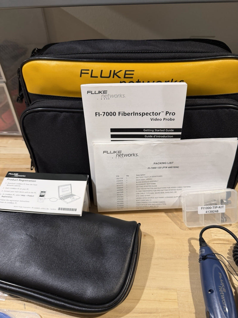 FLUKE NETWORKS FI-7000 FIBER INSPECTOR PROBE KIT