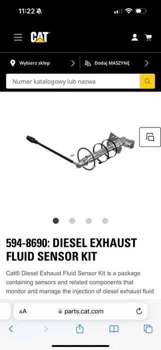 CAT 594-8690 / DIESEL EXHAUST FLUID SENSOR KIT - NEW SEALED / SHIPS FAST