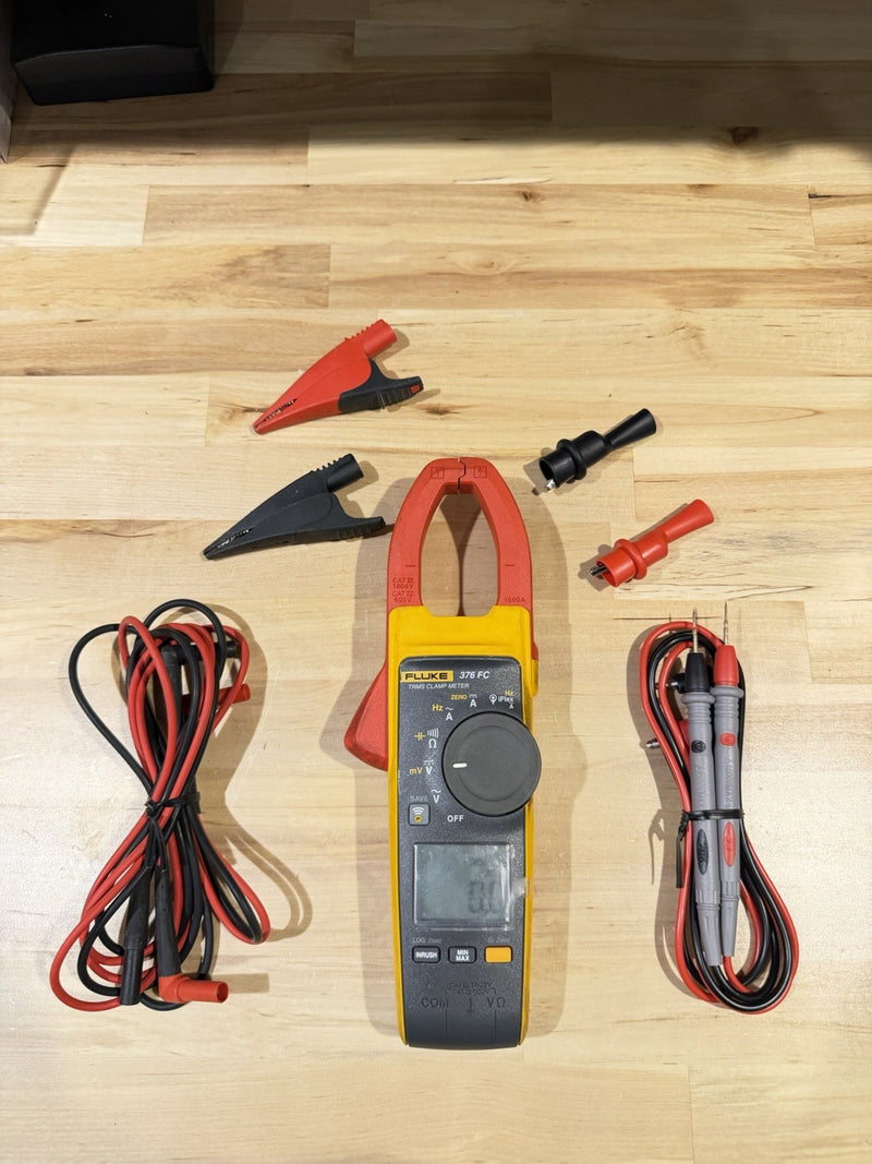 FLUKE 376FC WIRELESS TRUE RMS AC/DC CLAMP METER WITH LEADS