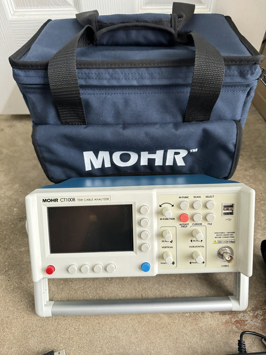 MOHR CT100B TDR CABLE ANALYZER HIGH-RESOLUTION - FREQUENCY/DOMAIN ANALYSIS