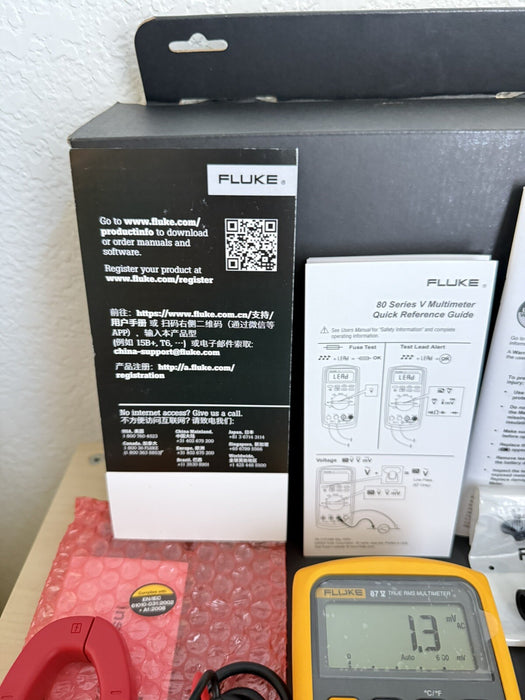 FLUKE 87V IMSK INDUSTRIAL MULTIMETER SERVICE COMBI KIT / NEW SEALED (MFD-2024)