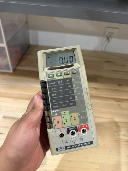 FLUKE 8060A TRUE RMS MULTIMETER FOR PARTS