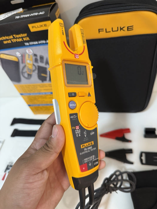 FLUKE T6-1000 ELECTRICAL TESTER WITH TPAK-HT6 AC285 KIT