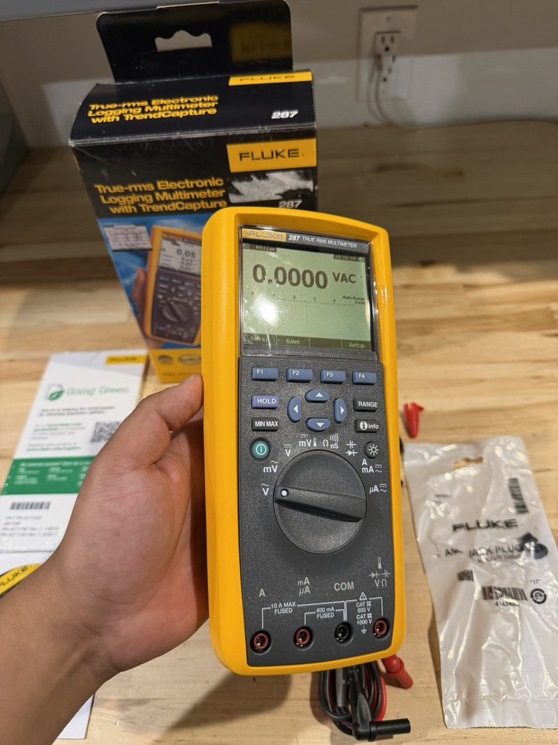 FLUKE 287 TRUE-RMS ELECTRONIC LOGGING MULTIMETER W/ TREND CAPTURE (NEW)