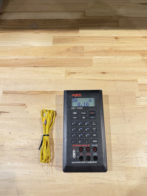 MARTEL ELECTRONICS MC-1000 PROCESS CALIBRATOR W/PROBE (TESTED)