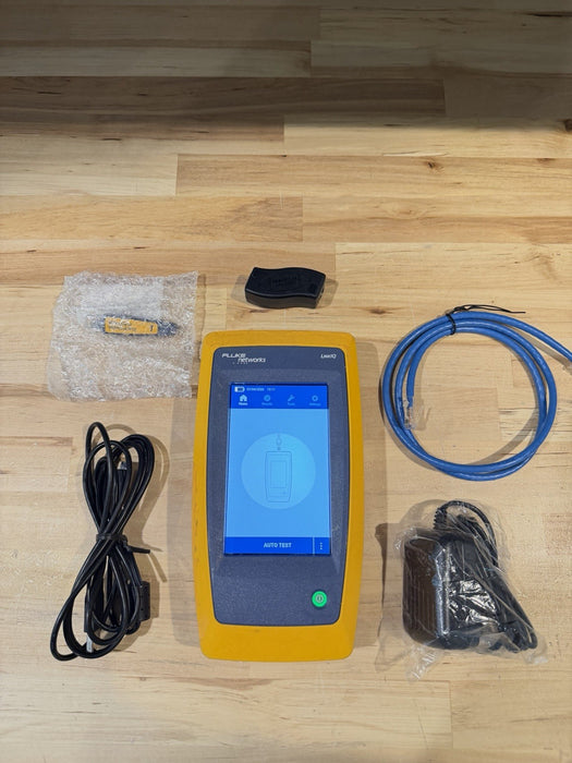 FLUKE NETWORKS LIQ-100 LINKIQ CABLE & NETWORK TESTER W ACCESSORIES